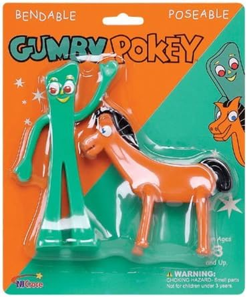 NJ Croce Gumby and Pokey 6 Bendable Pair By