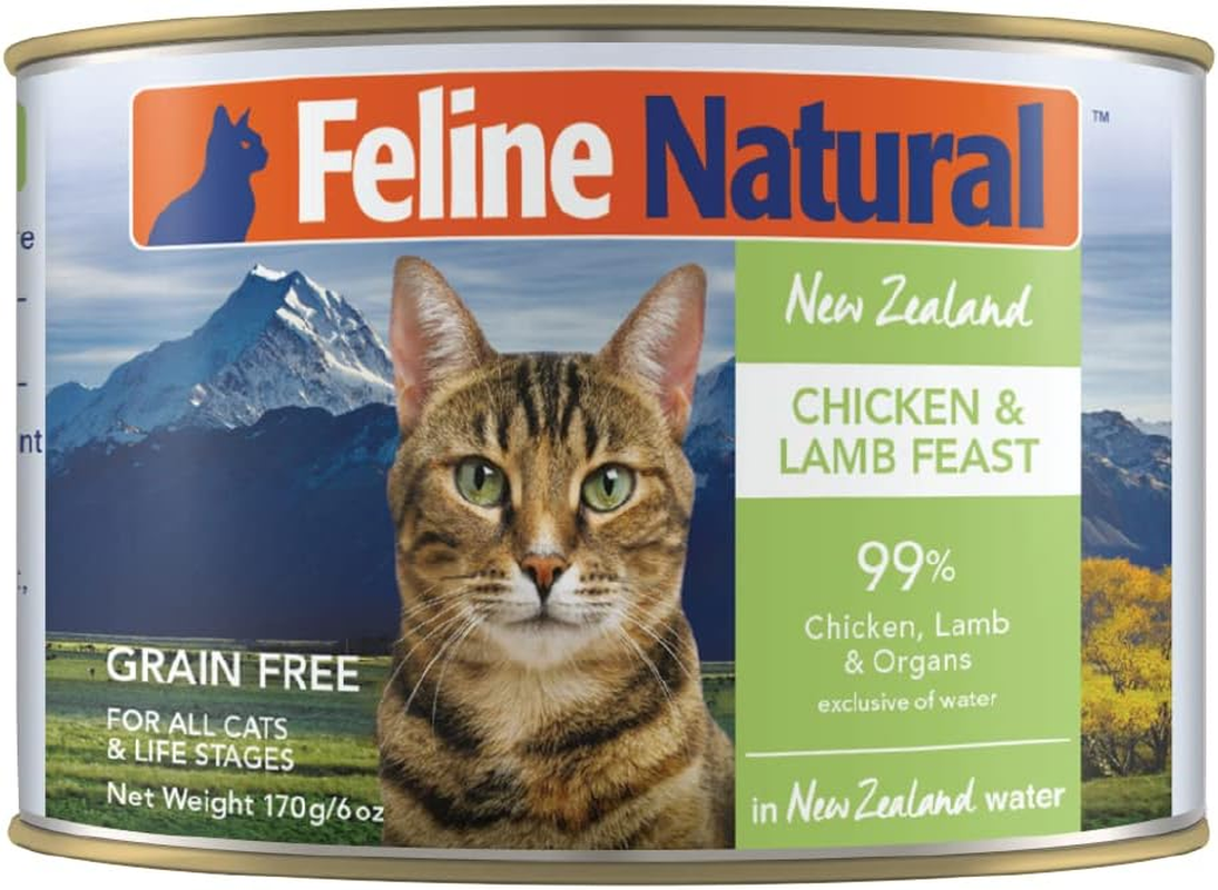 Feline Natural Bpa-Free & Gelatin-Free Canned Cat Food 170G 12 Pack (Chicken & Lamb) image number 1