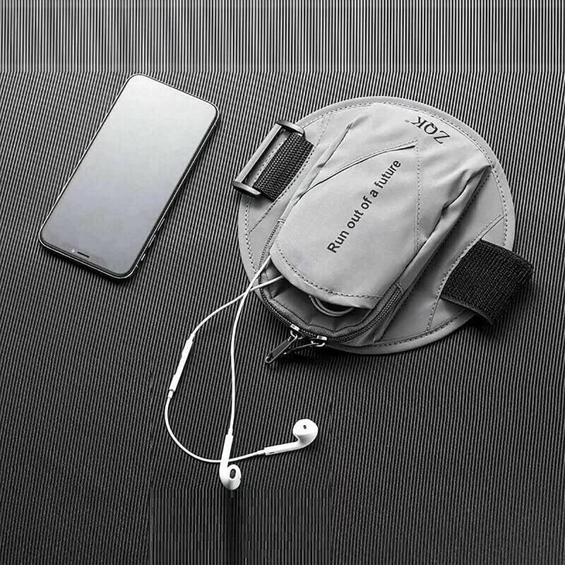 Universal Outdoor Sports Armband Case Phone Holder Gym Running Jogging Arm Band - Durable, Water-Resistant Phone Holder- Fits 5.5" to 6.1" Devices - Black image number 5