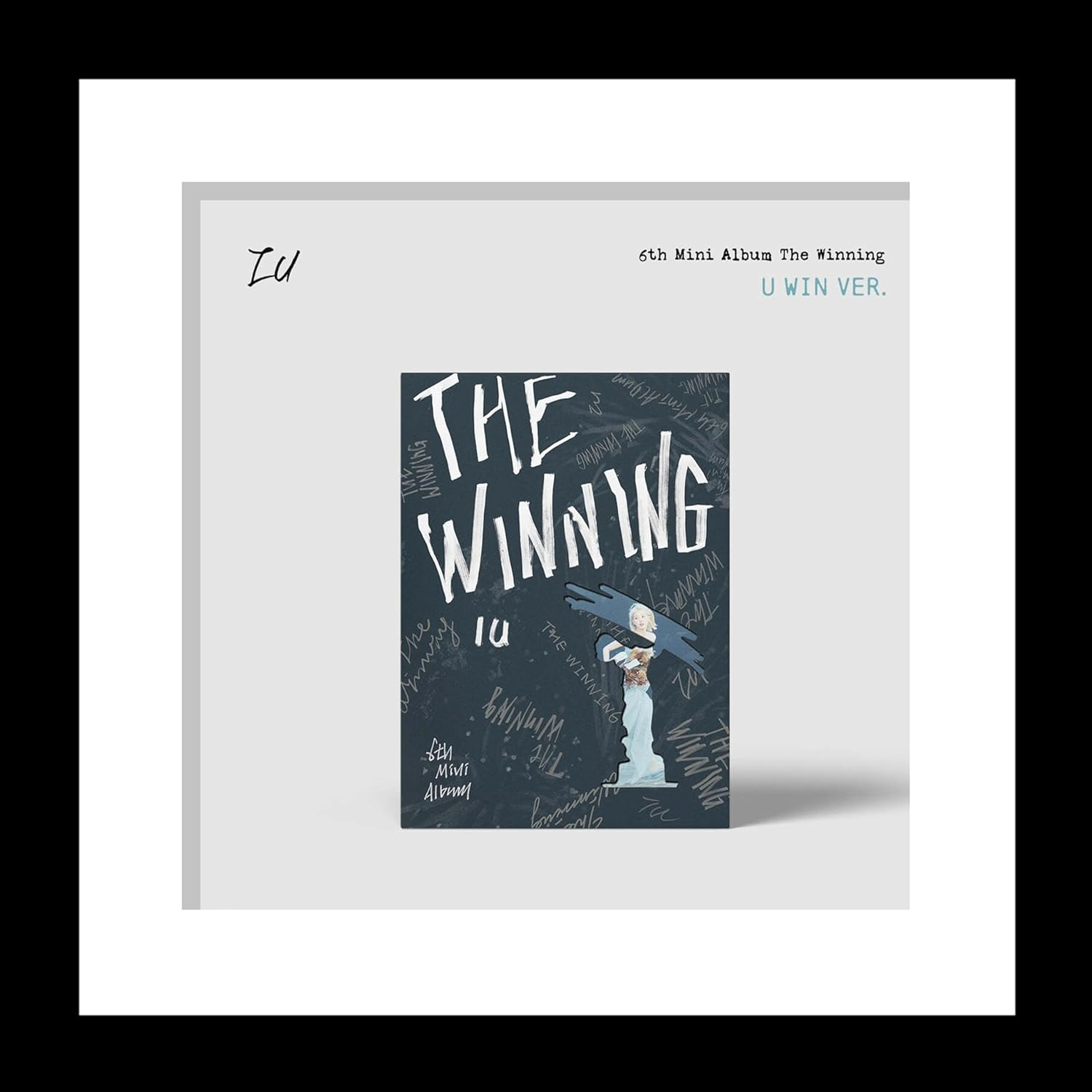 IU the Winning 6Th Mini Album Cd+Photobook+Accordion Photocard+Mugshot Photocard+Crossword Puzzle Postcard+Logo Sticker+Hidden Message Card+Photocard+Tracking Sealed (U Win Version) image number 2