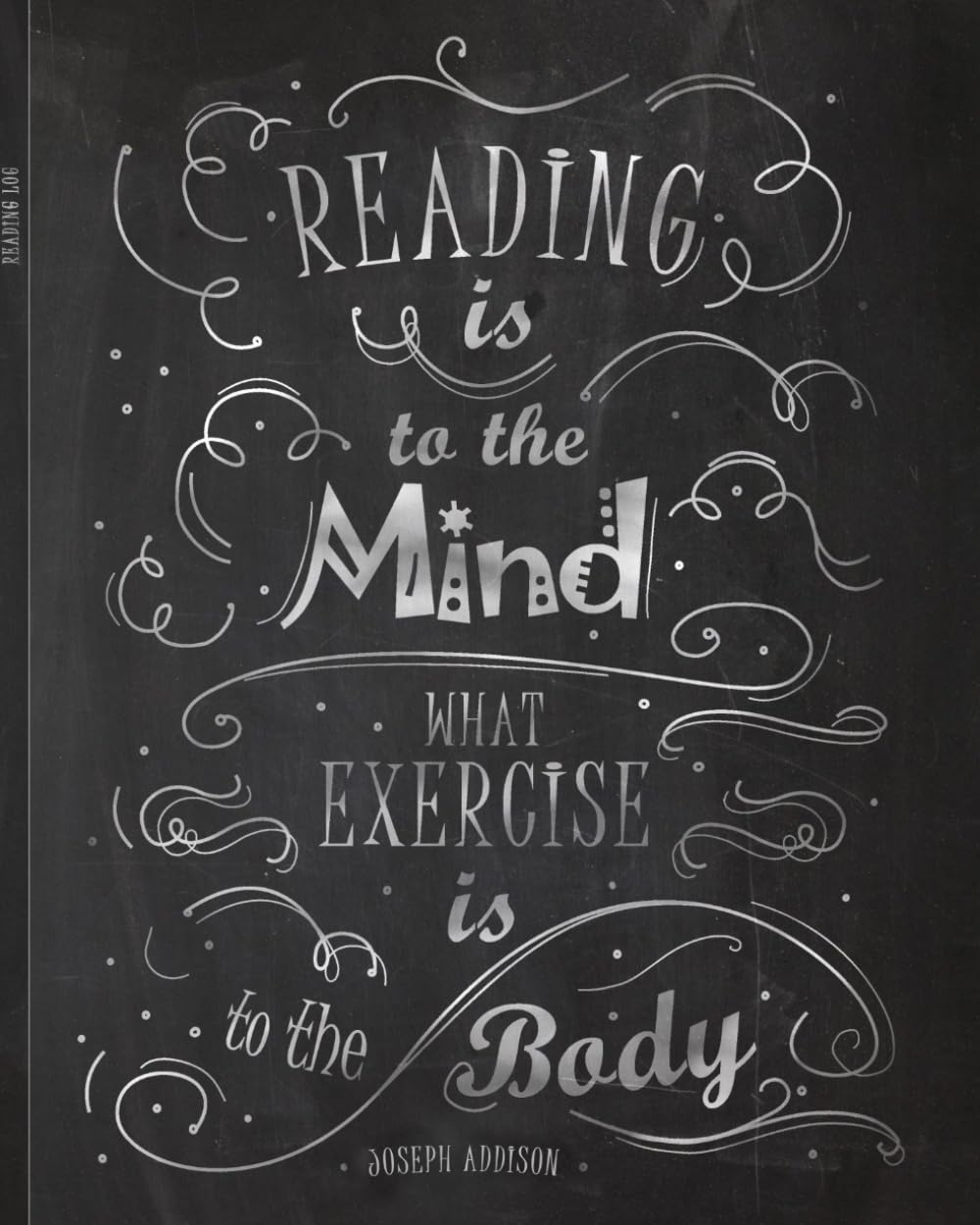 Reading Log: Gifts for Book Lovers (A Reading Journal with 100 Spacious Record Pages and More in a Large Soft Covered Notebook from Our Chalk Board Range) image number 2