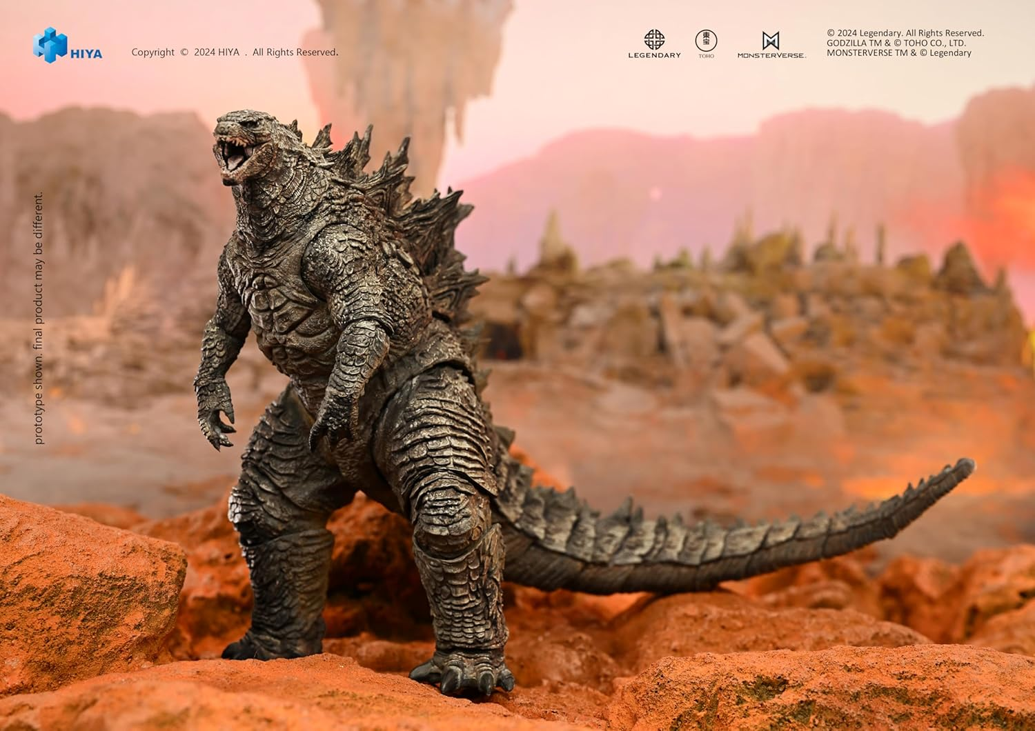 Hiya Toys Godzilla X Kong: the New Empire &ndash; Gozilla Re-Evolved Exquisite Series Previews Exclusive Action Figure image number 5