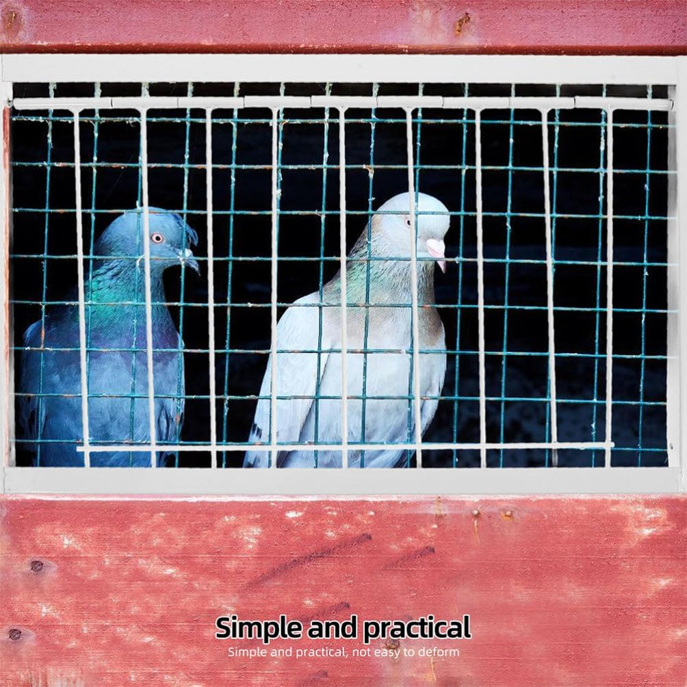 INOOMP Bird Cage Accessory - Stainless Steel Pigeon Entrance One-Way Door - Easy Installation Trap for Bird House - Replacement image number 6