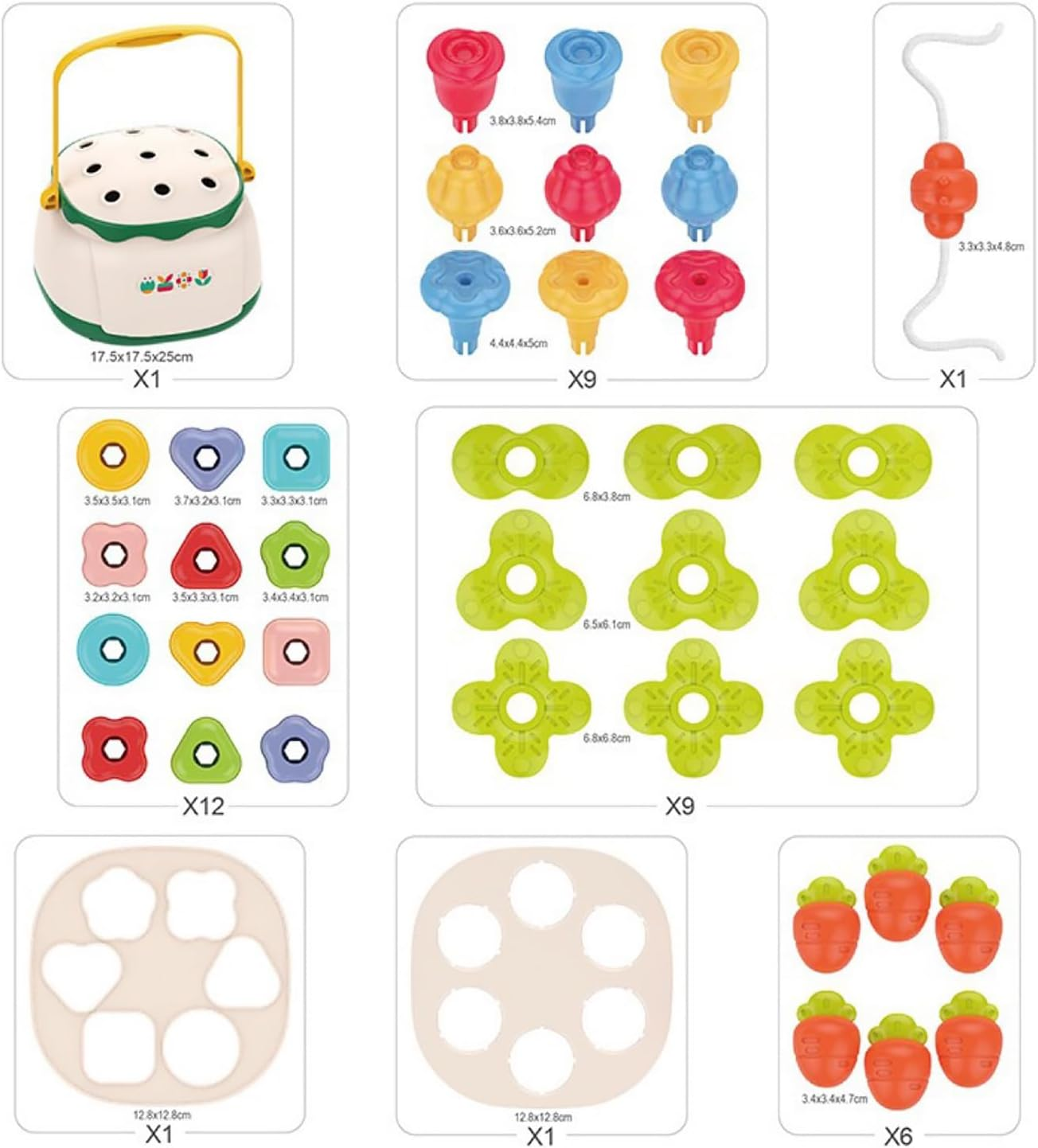 Montessori Sensory Toddler Toys Toy for 1 Year Old Boys Girls Birthday Gifts 1St One First Birthday 1 Year Old Girl Boy, Educational Learning Toy for 1-2 Year Old Fine Motor Skills (Color) image number 6