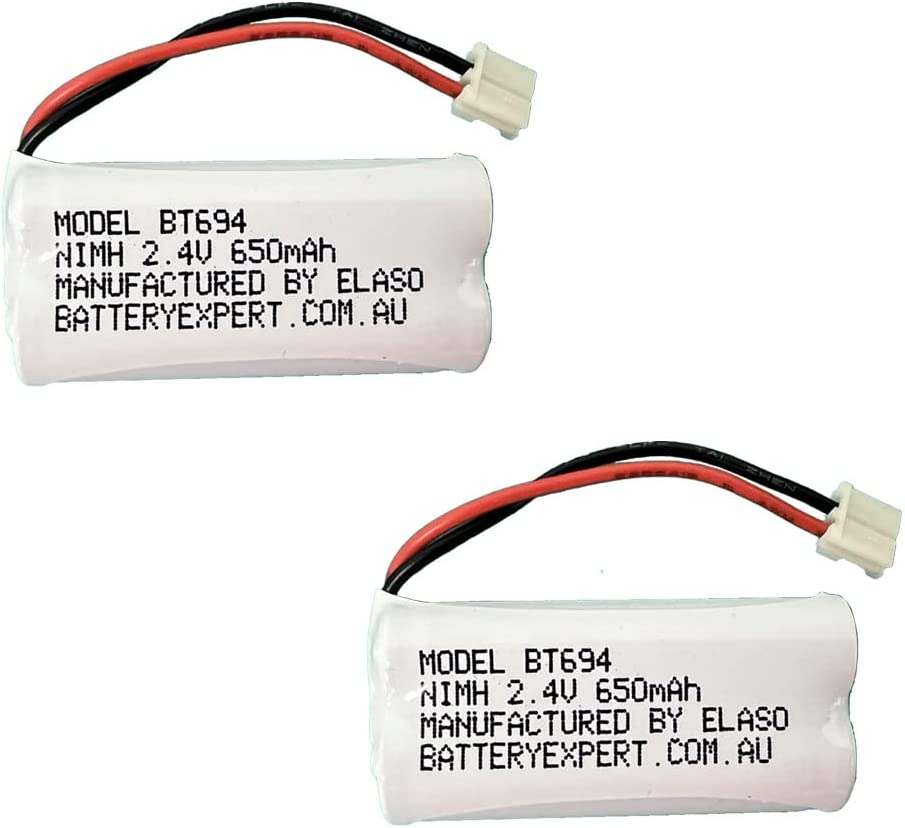 2X ELASO Replacement Battery Compatible with Uniden Cordless Phone BT694 BT694S Bt694N Bt694M BT-694 BT-694S Bt-694N Bt-694M DECT 6.0 1015 1635 3035 3135 image number 1