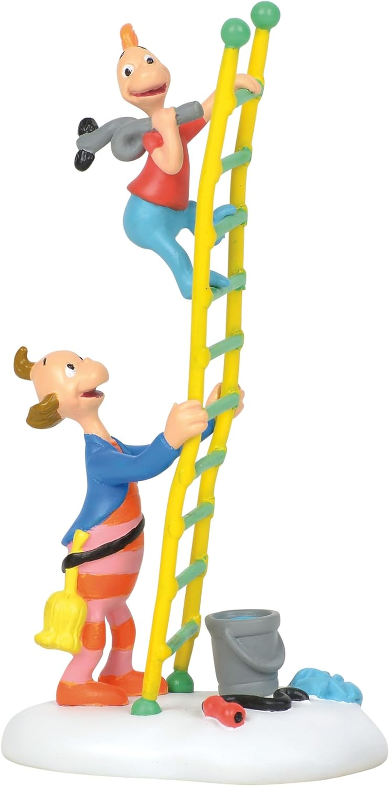 Department 56 Dr. Seuss Grinch Village Accessories Little Flue Who Figurine, Stone Resin Hand Crafted Collectible Christmas Figurines Home Decor Sculpture Statue, 4 Inch, Multicolor image number 1