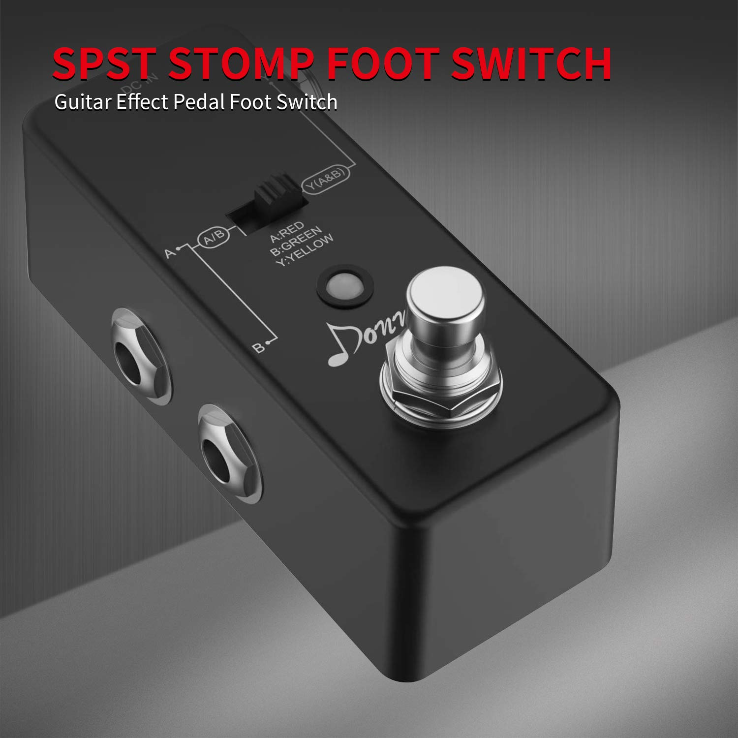 Daiertek 13Pcs SPST Momentary Soft Touch Foot Switch Normally Open 2 PIN Stomp Box Push Button Footswitch for Guitar Effect Pedal
