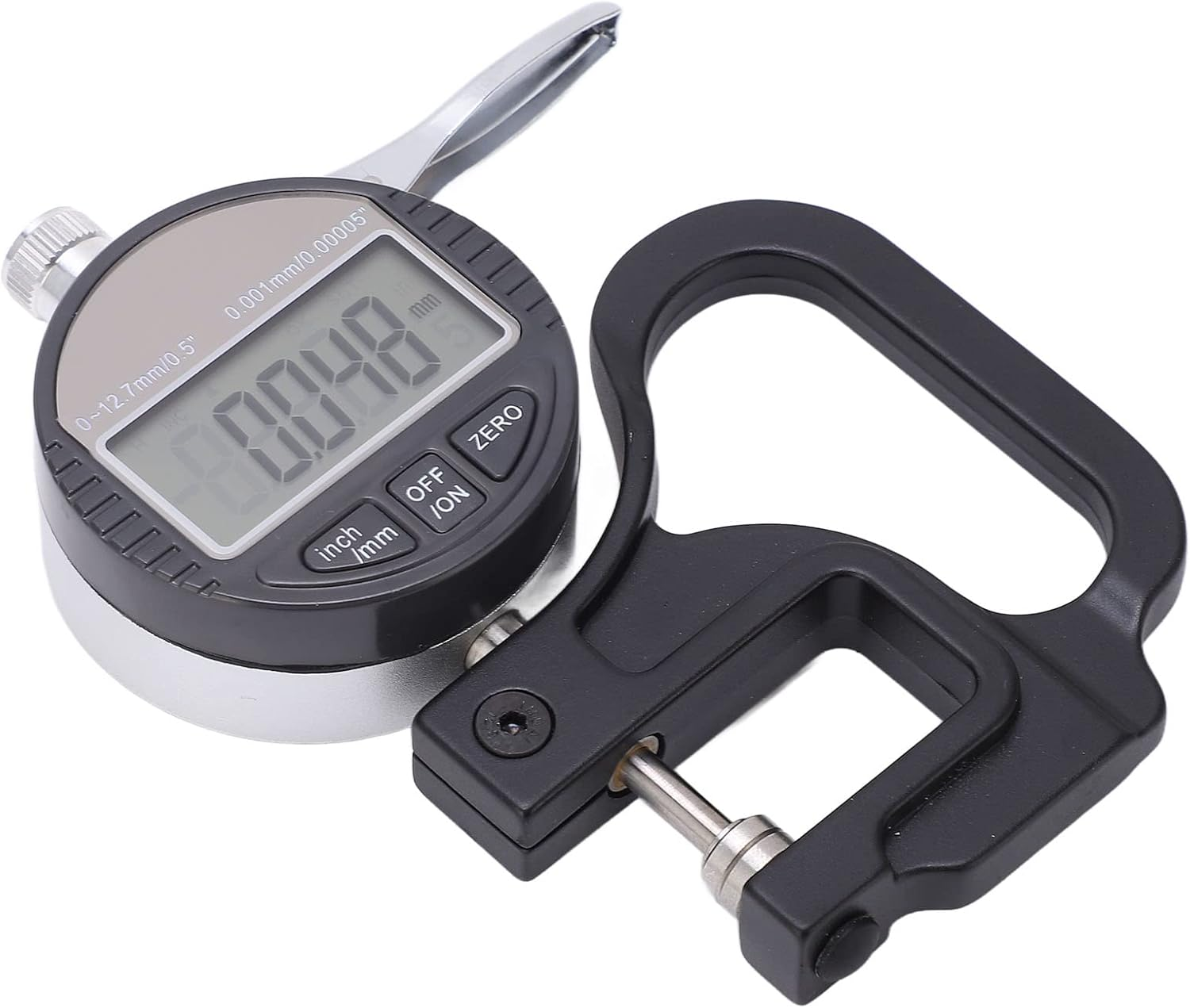 Digital Thickness Meter for Paper, Leather, Cloth - Precision Measurement Tool with Digital Display, Range 0-12.7Mm, Accuracy 0.001Mm image number 3