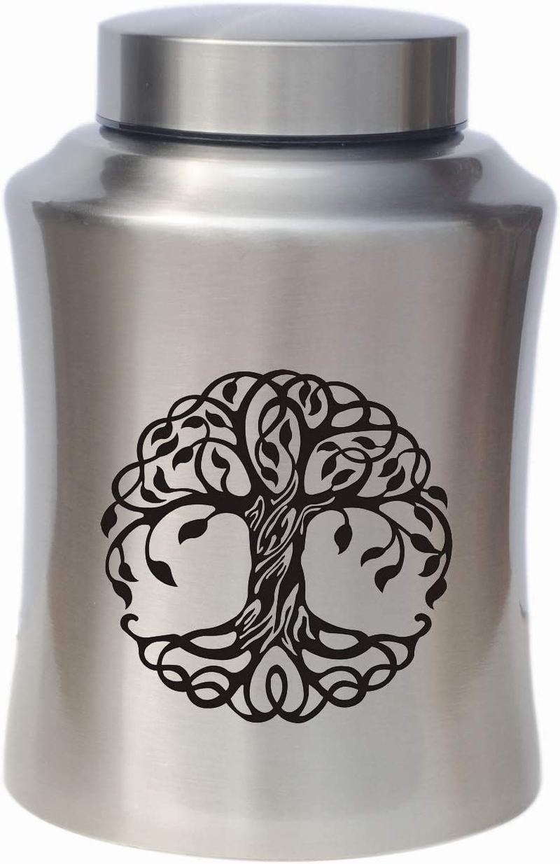 Cremation Urn for Ashes for Adults up to 160Lbs Tree of Life Funeral Burial Urns Satin Bag for Human Ashes image number 3