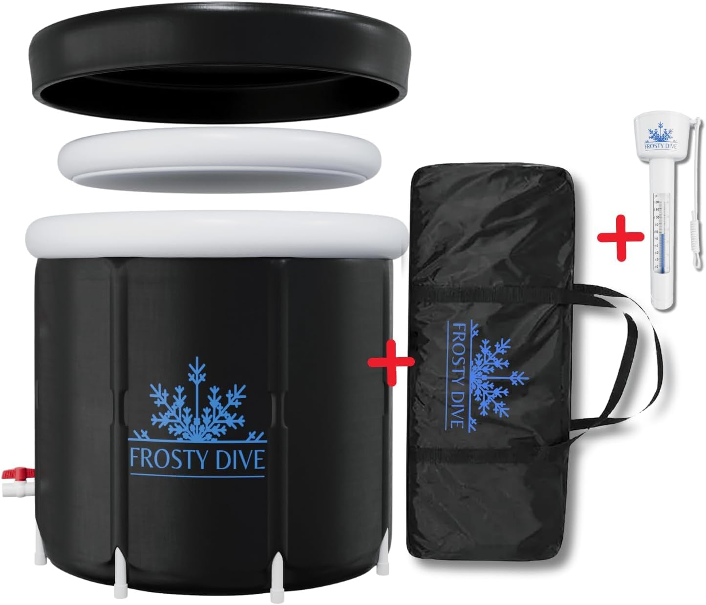 Frosty Dive Portable Ice Bath Tub &ndash; Lightweight, Foldable & Durable | Includes Cover, Bag & Thermometer | Quick Setup & Easy Drain for Cold Therapy, Muscle Recovery, Home & Outdoor Use image number 5