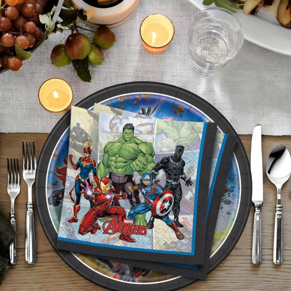 Amscan Marvel Avengers Powers Unite Lunch Napkins 16-Pieces Set image number 2