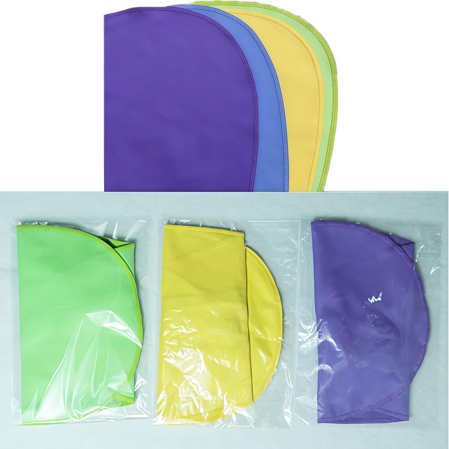 4Pcs Oboe,Flute,Saxophone,Woodwind Cleaning Cloth, Artificial Suede Material Saxophone Cleaning Cloth, Neck Body Tenor Sax Instrument Cleaner Cleaning Cloth Tools(Green,Blue,Purple,Yellow) image number 2