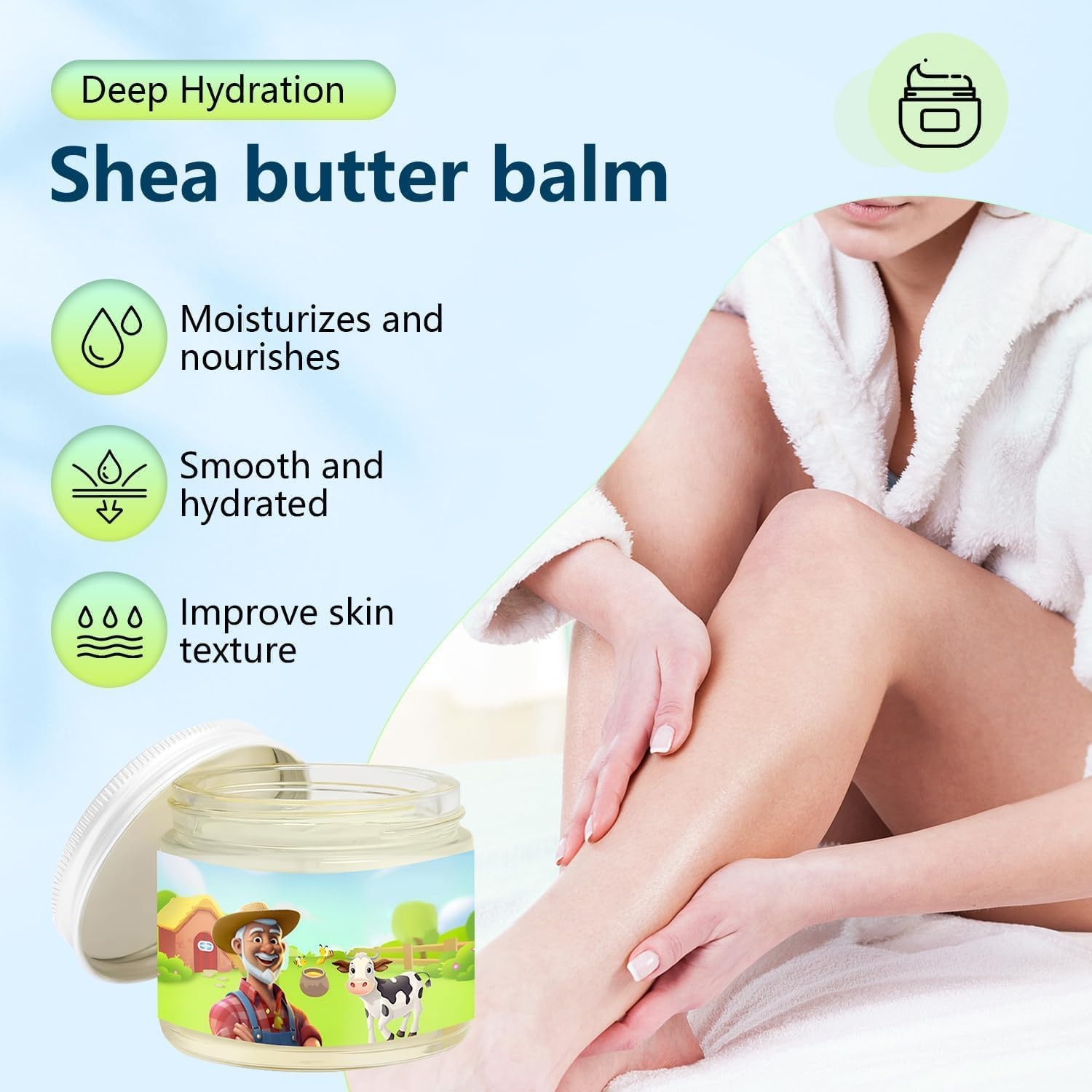 2Pcs Tallow Honey Balm Beef Tallow for Skin - Handmade All-Natural Moisturizer with Grass-Fed Beef Tallow & Raw Wild Honey for Smooth,Hydrated Skin image number 1