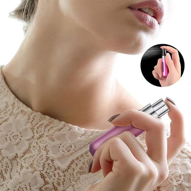 Portable Mini Refillable Perfume, 5Ml Atomizer Perfume Bottle, Refillable Perfume Atomizer Perfume Spray, Scent Pump Case for Traveling and Outgoing (5 Pack) image number 2
