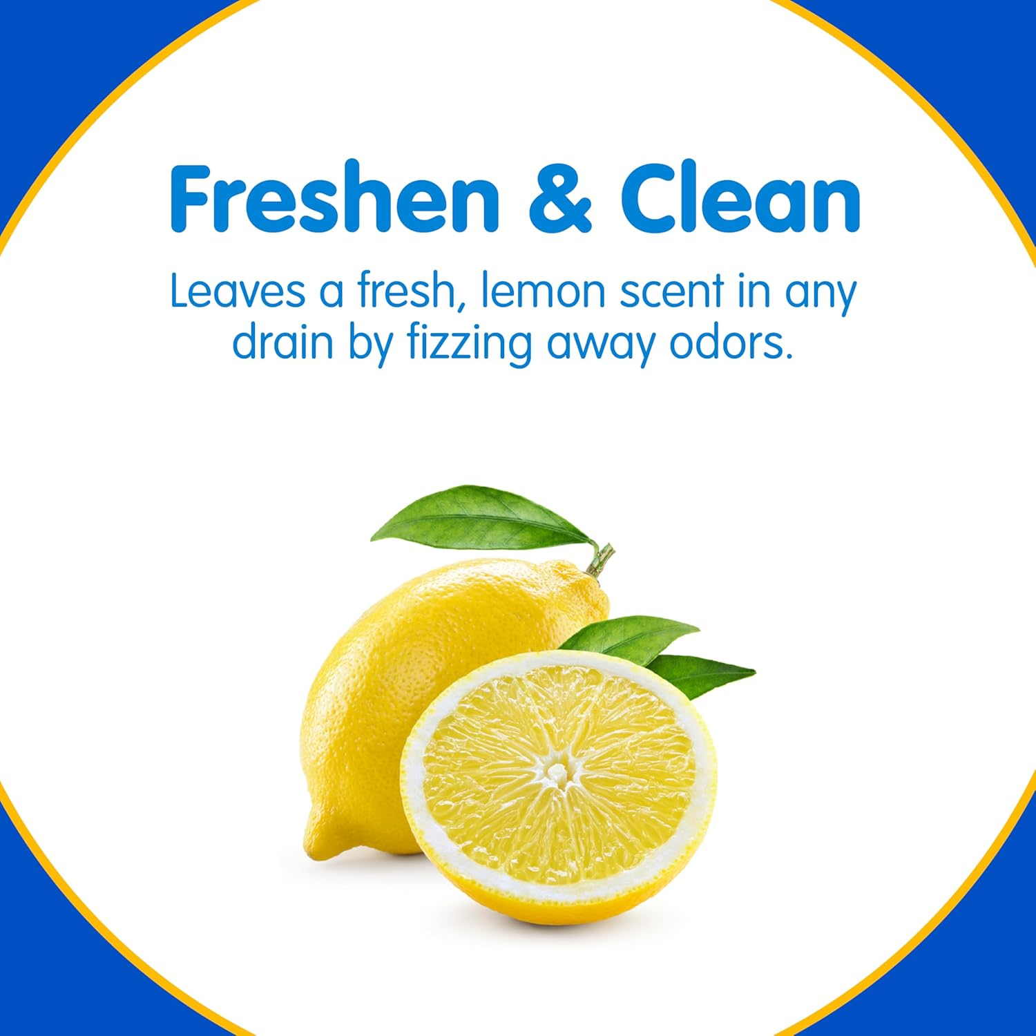 Plink Fizzy Drain Freshner, Prevents Buildup and Maintains a Clear Drain, Removes Drain Odor, Lemon Scent, 6 Tablets image number 1