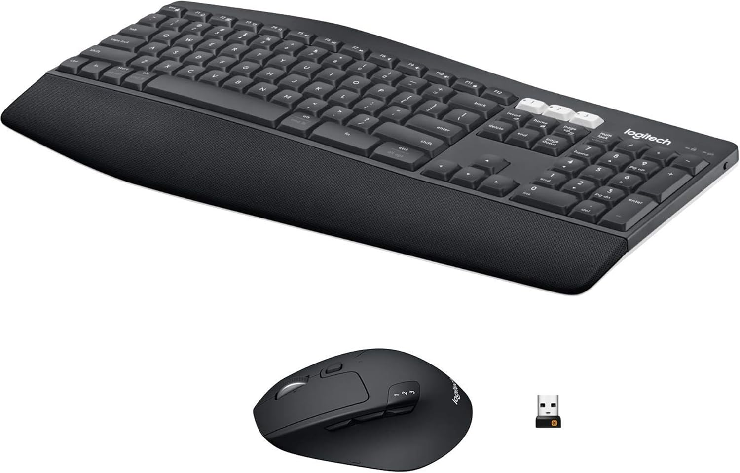 Logitech MK850 Performance Wireless Keyboard and Mouse Combo, Black image number 5