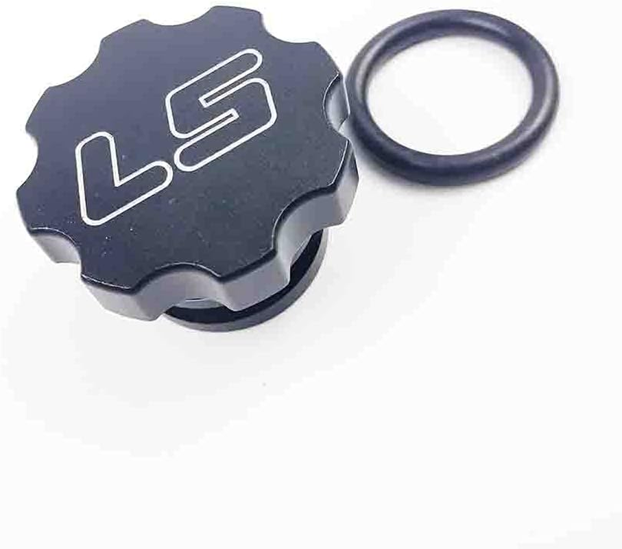 For LS Engines Oil Cap &ndash; CNC Machined Billet 6061 Aluminum Replacement for GM LS1 LS2 LS3 LS6 LSX Swapped Engines &ndash; Black Anodized Finish with Laser-Engraved Logo, Includes O-Ring Seal image number 4