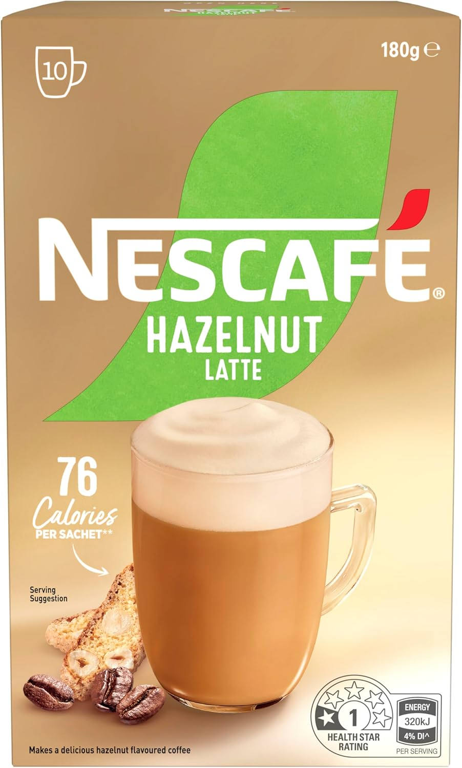 Nescafe Menu Hazelnut Latte Instant Coffee Mix 18 G (Pack of 10) image number 2