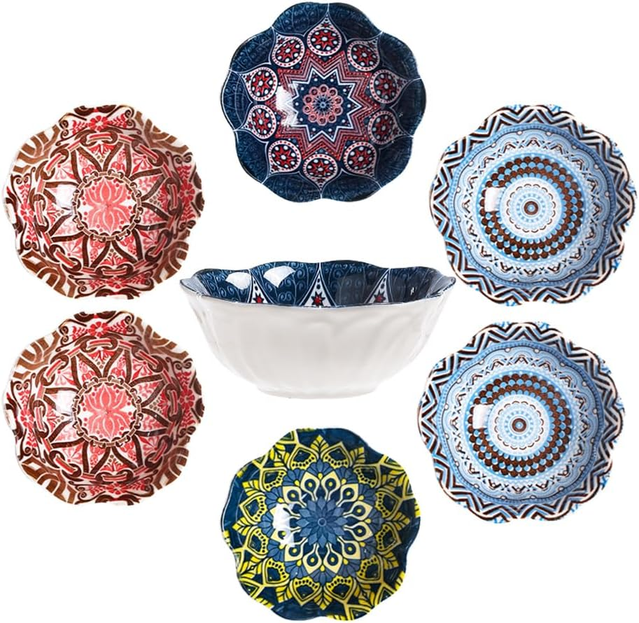 10Pcs 3.3 Inch Ceramic Dipping Sauce Bowls, Dipping Sauce Dishes, Soy Sauce Dish, Side Dish Bowls, Small Dip Bowl for Condiments, Appetizer, Dessert, BBQ, Sushi (Circular Shape)