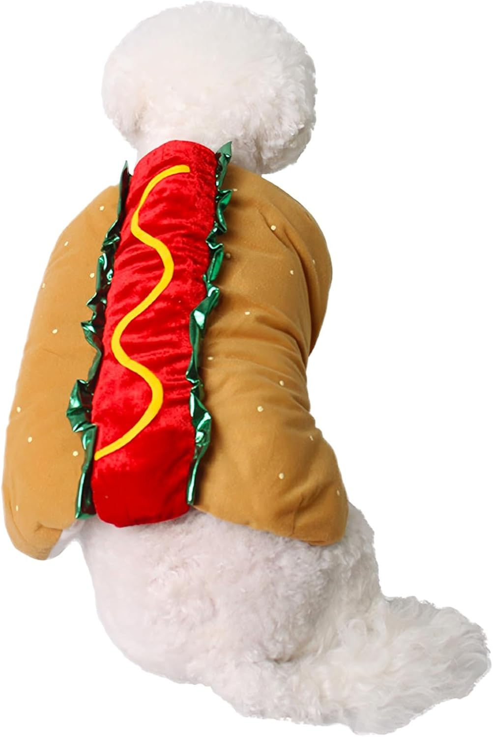 Hot Dog Pet Costume,Dog Costume,Dog Halloween Costume Pet Cosplay Party Suit,Funny Cat Costume,Christmas Party Role Play Dress up and Hot Dog Design Costumes for Dogs&Cats (Medium) image number 2