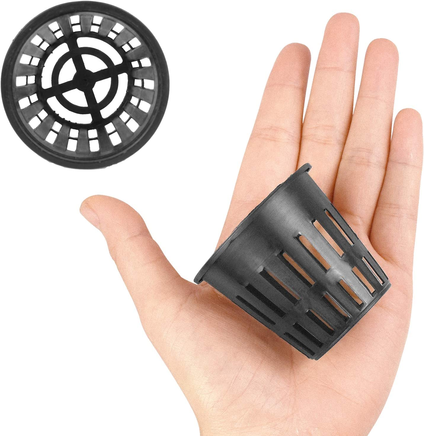 Awpeye 40 Pack 3" 2" Net Cup Pots, Plastic Lightweight Economy Net Pots for Hydroponics - Indoor or Outdoor Growing image number 2