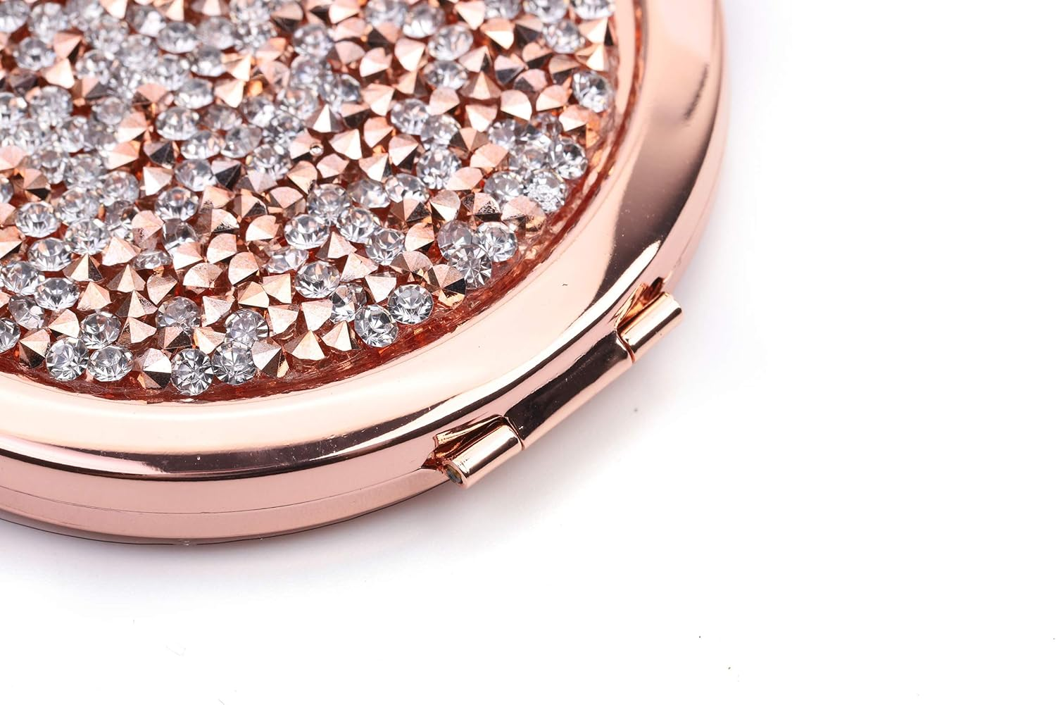 Magnifying Compact Cosmetic Mirror 2.75 Inch round Pocket Makeup Mirror Handheld Travel Compact Mirror for Purse image number 2