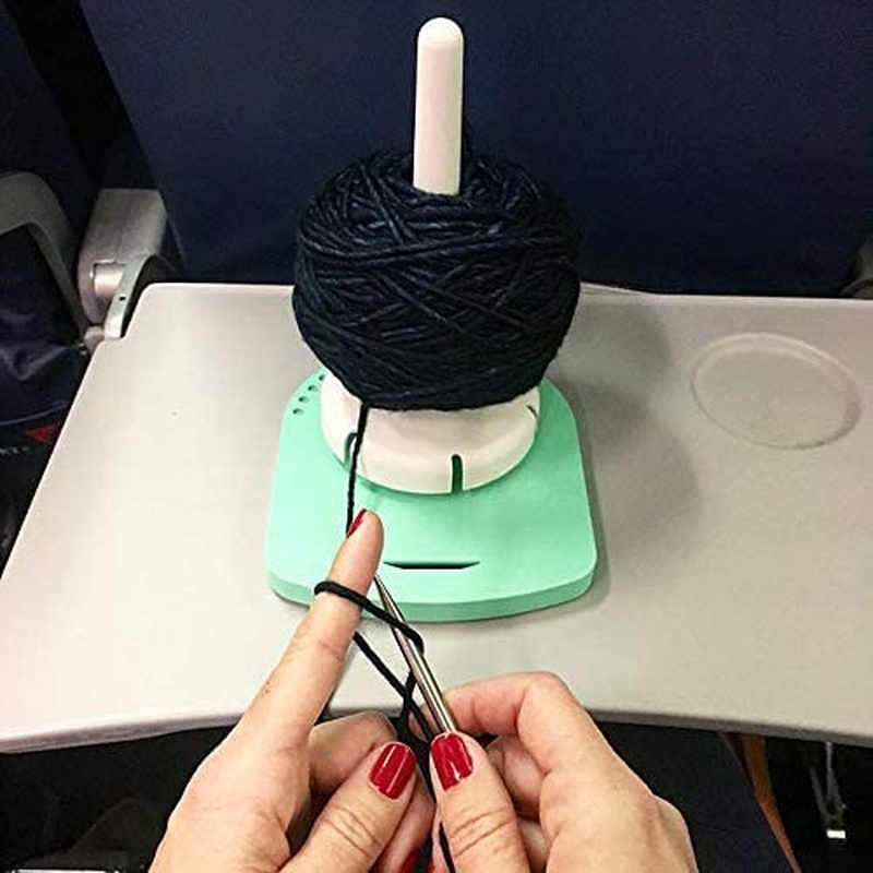 Yarn Valet Yarn Dispenser by &ndash; Non-Slip Base with Built-In Holder for Markers, Pattern and 4&rdquo; Gauge Ruler image number 6