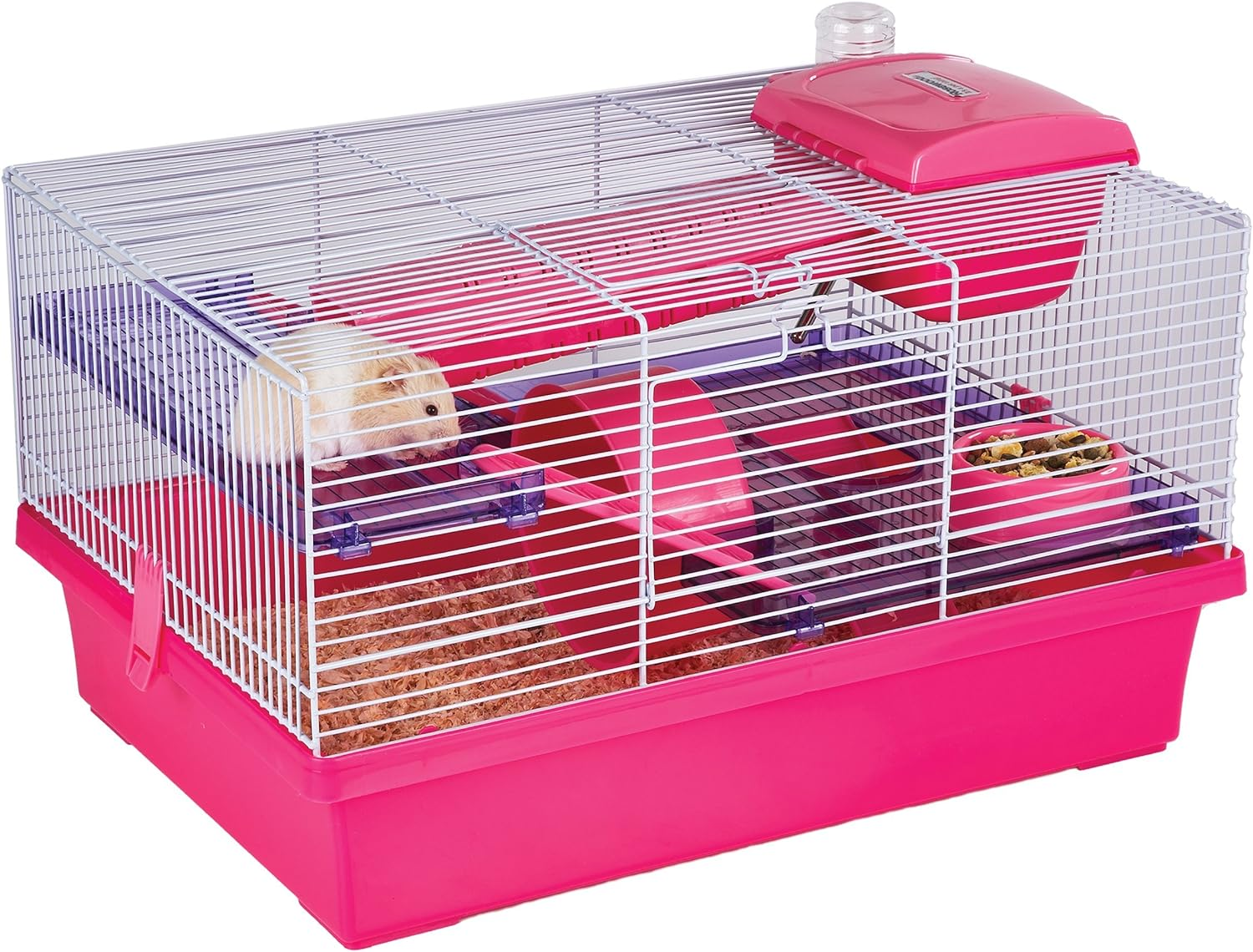 Rosewood Small Animal Pico Hamster Cage, Pink/Silver