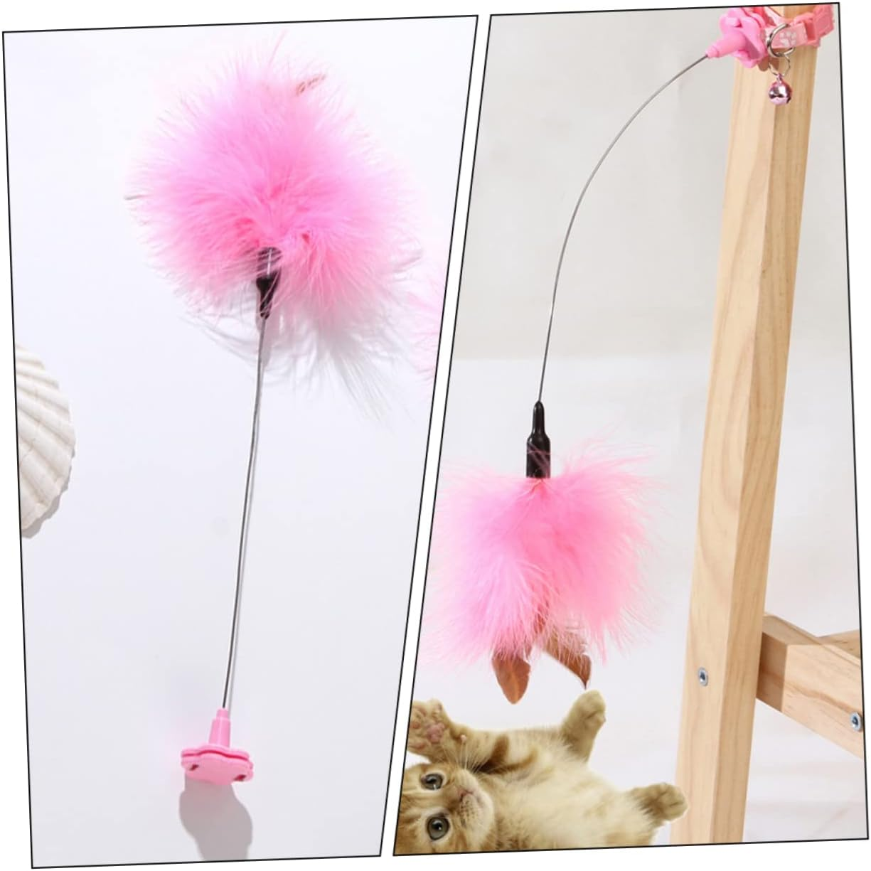 Cat Toys 2Pcs Collar Cat Teaser Catnip Cat Toys Pet Collar Kitten Collars Kitten Teething Toys Cat Chew Toys Cat Cat Toys Interactive Teasing Toys the Stick image number 2