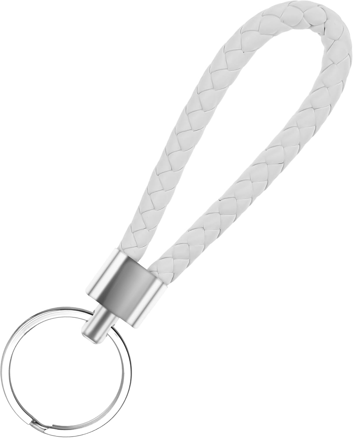 Braided Leather Keychain Key Chain for Men Braided Key Chain Handmade Weave Leather Rope Keyring Car Motorcycle Keychain Ring Universal Keyring Holder Single Keychains Accessories