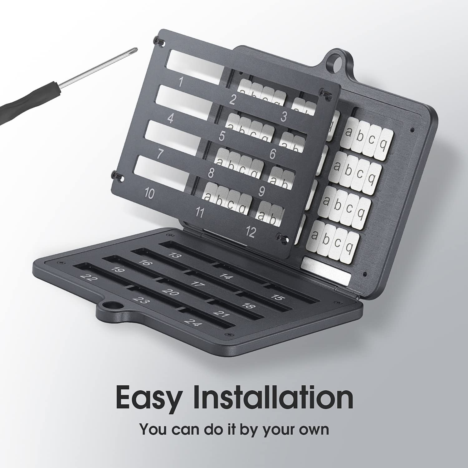 Ellipal Mnemonic Metal Seed Storage, Crypto Seed Backup,Support up to 24 Words, Compatible with All BIP39 Hardware & Software Wallets, Ledger Nano, Trezor, Ellipal, Keepkey, Coldcard, Ect(Grey) image number 1