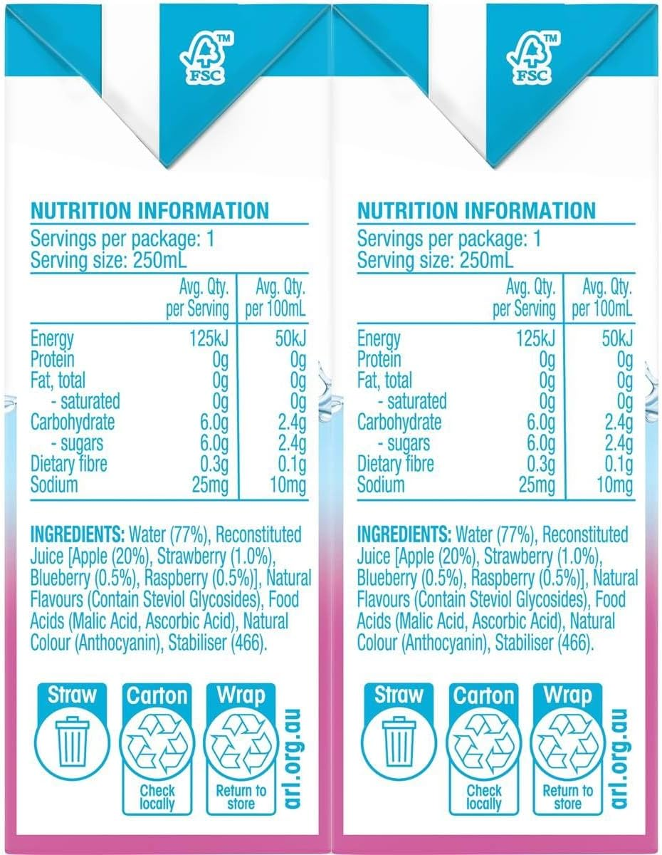 Golden Circle Refreshers Low Sugar Berry Burst Fruit Juice 6 X 250 Ml image number 1