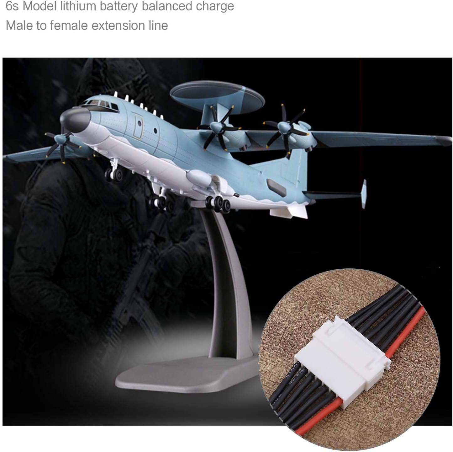 Emsea 2S-6S LIPO Battery Balance Charging Extension Cables JST-XH 2.54Mm Male Female Connector 22AWG Wires for RC Helicopter Drone Quadcopter 5 Pack image number 4