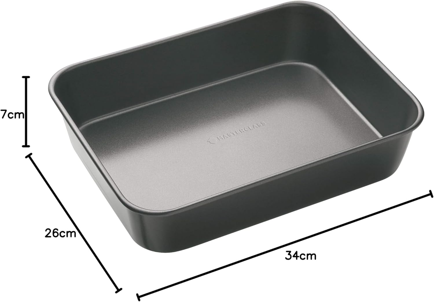 Masterclass KCMCHB2 Deep Roasting Tin, 34 X 26Cm Roaster with PFOA Non Stick, Robust 1Mm Carbon Steel, Grey image number 5