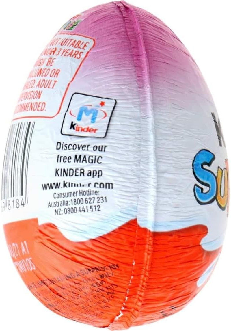 Kinder Surprise Quality Milk Chocolate Eggs with Toys, Value Share Pack, Pink, 3 Eggs (60G Each) image number 4