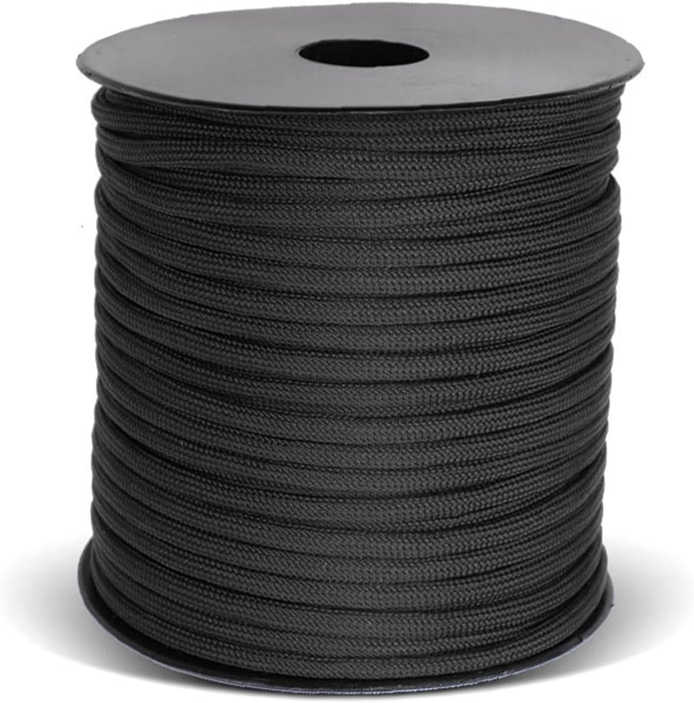 50M Military Paracord 9 Strand Core 4Mm Tactical Paracord Cord Heavey Duty Paracord Rope Type III Paracord Camping Accessories DIY Weaving Rope Outdoor Survial Equipment (Army Green, 50M)