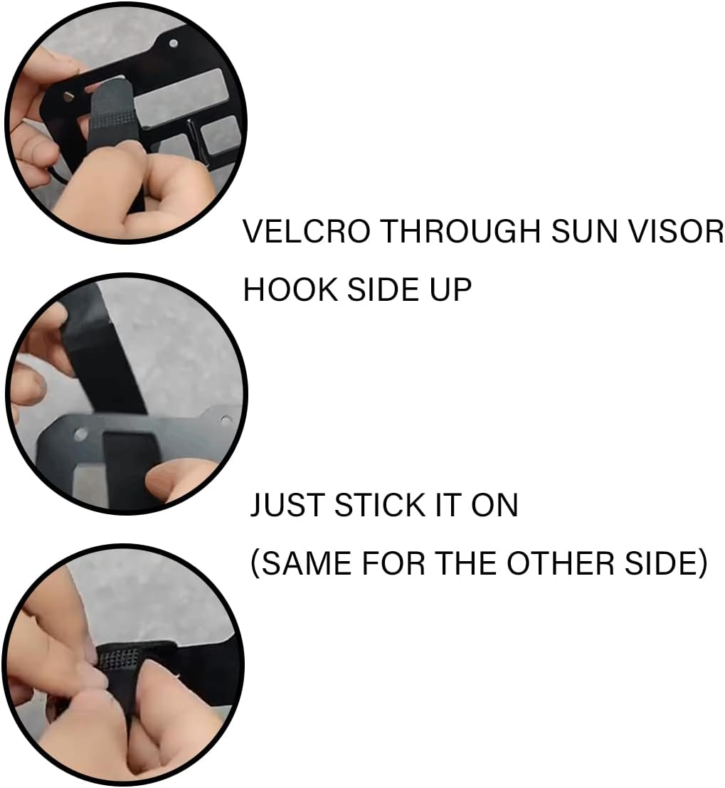 AICEL Rigid MOLLE Panel for Car Sun Visor, Auto Headrest and Seat Back Organizer, Tactical Gear Holder for EDC Pouch Rack Tool Holster, Backpack Insert Storage Rack for Small Items, Cards, Pens image number 1