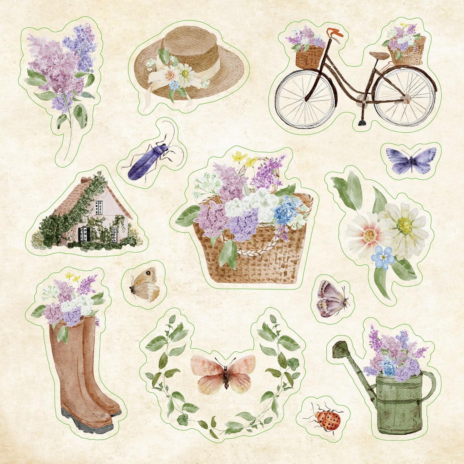 Cottagecore Sticker Book (Over 650 Stickers!) image number 2