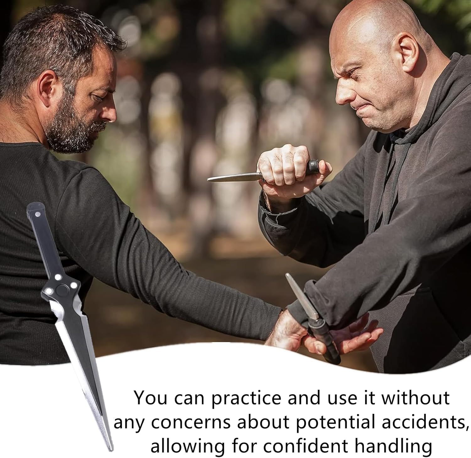 1 PCS 14" Foam Throwing Knife Dagger, Professional Foam Sword Fake Knife for Cosplay, Halloween Costume, Theater Props, and Training image number 1