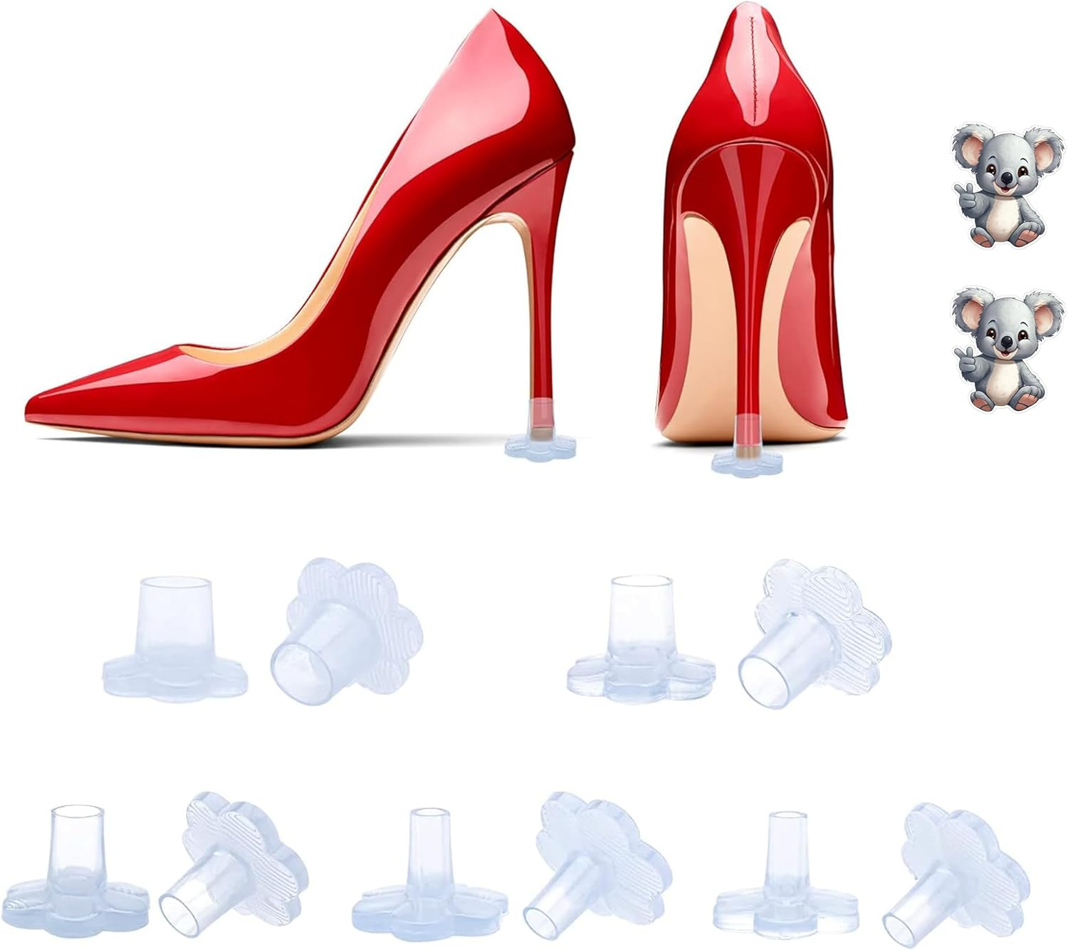 Grass Heel Protector for Shoes Women, Heel Cap for High Heel Grass, Heel Cover for Pump Heel Grass Stoppers Heel Guards for High Heel Shoes Noise Protector for Grass Heel Stoppers for Grass Wedding image number 3