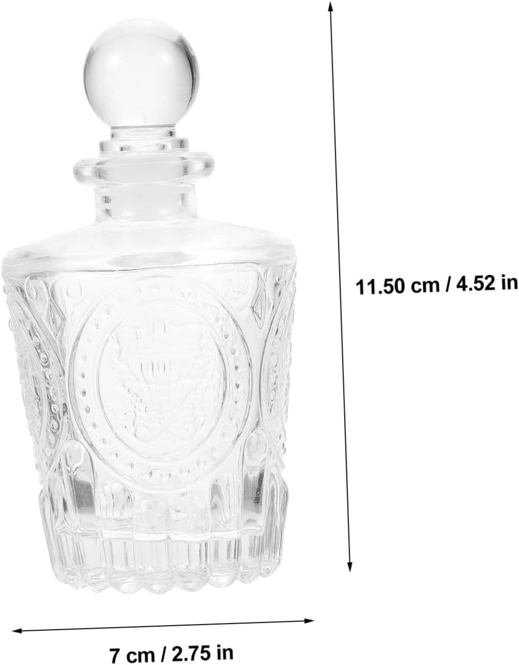 Set of 2 Empty Bottles 50Ml Car Aromatherapy Essential Oil Refillable Glass Diffuser Jars - Purple image number 5