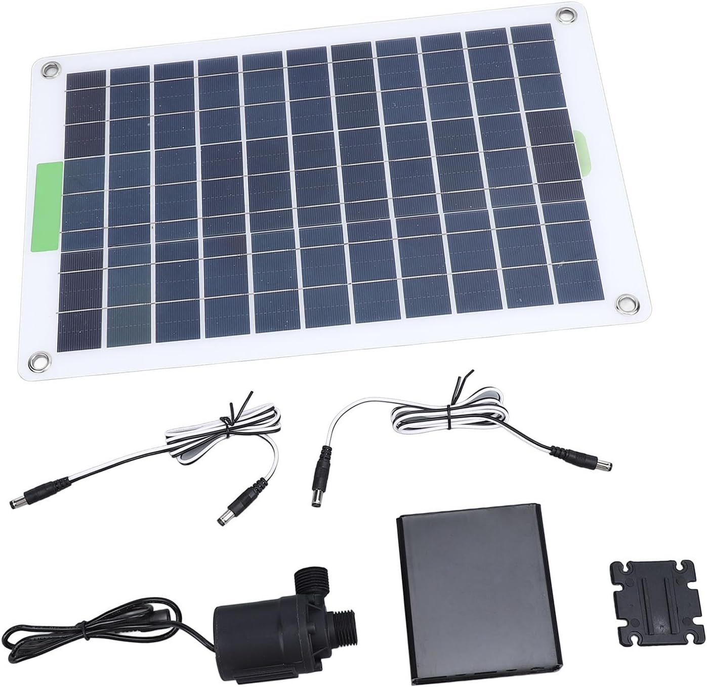 Gernie DIY Solar Kit for Water Feature Outdoor, 100W Solar Powered Water Fountain Pump, 800L/H 16.4Ft Lift, Modern Style image number 3