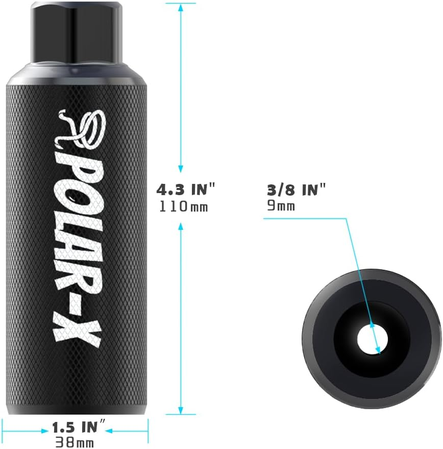 Volo Polar-X Bike Pegs BMX Accessories 3/8 Inch Solid Axles Rear Front Foot Resting Street Stunt Aluminum Alloy Non-Slip Light Weight Bicycle Kids Cycling Scooter - Black image number 4