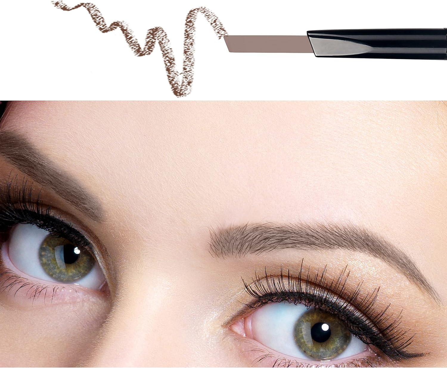 Eyebrow Pencil Coffee Waterproof Smooth Natural Cruelty Free (Brown #3) image number 3