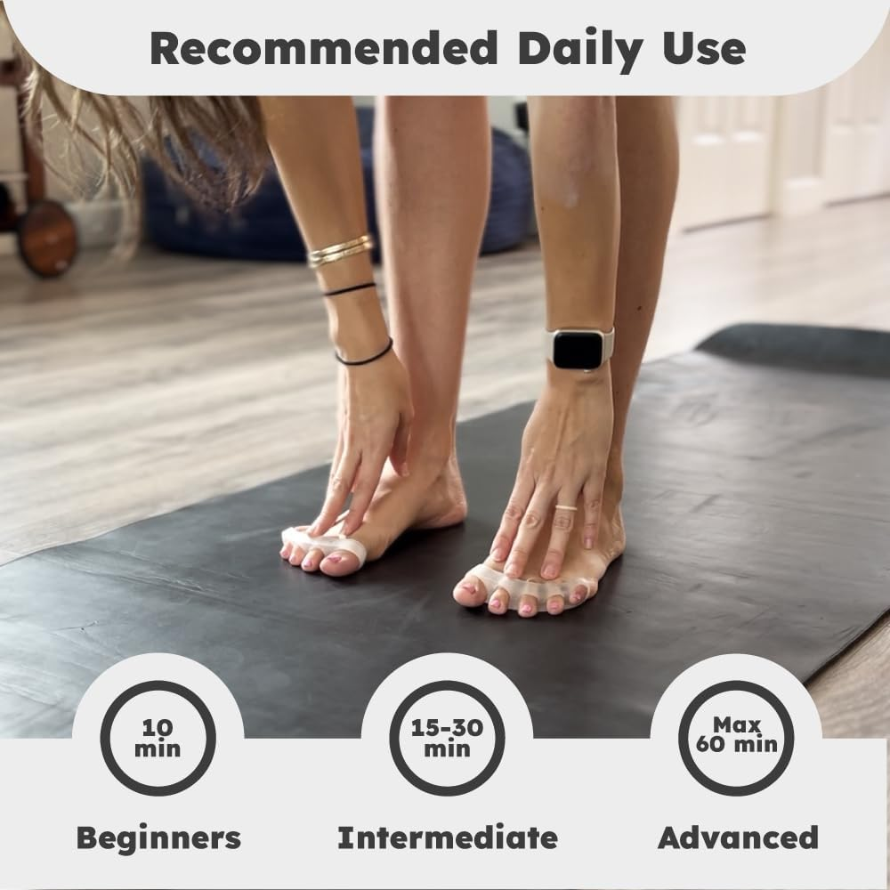 Awesome Toes Spacers & Separators Kit &ndash; Fast Relief for Hammertoe & Bunions | Includes Toe Stretch Band, Individual Toe Spacers & Full Toe Spacers for Walking, Running, & Yoga Practice | Small image number 1
