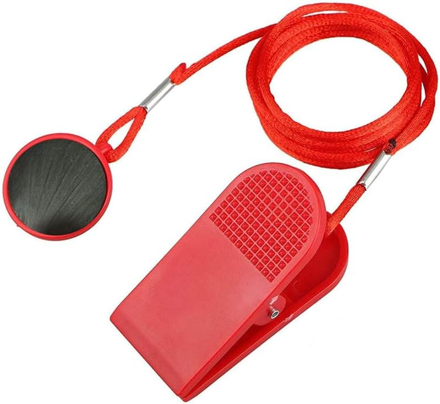 Magnetic Treadmill Safety Key, Universal Running Machine Security Switch Lock with 100Cm Line for Fitness, Running, and Jogging image number 1