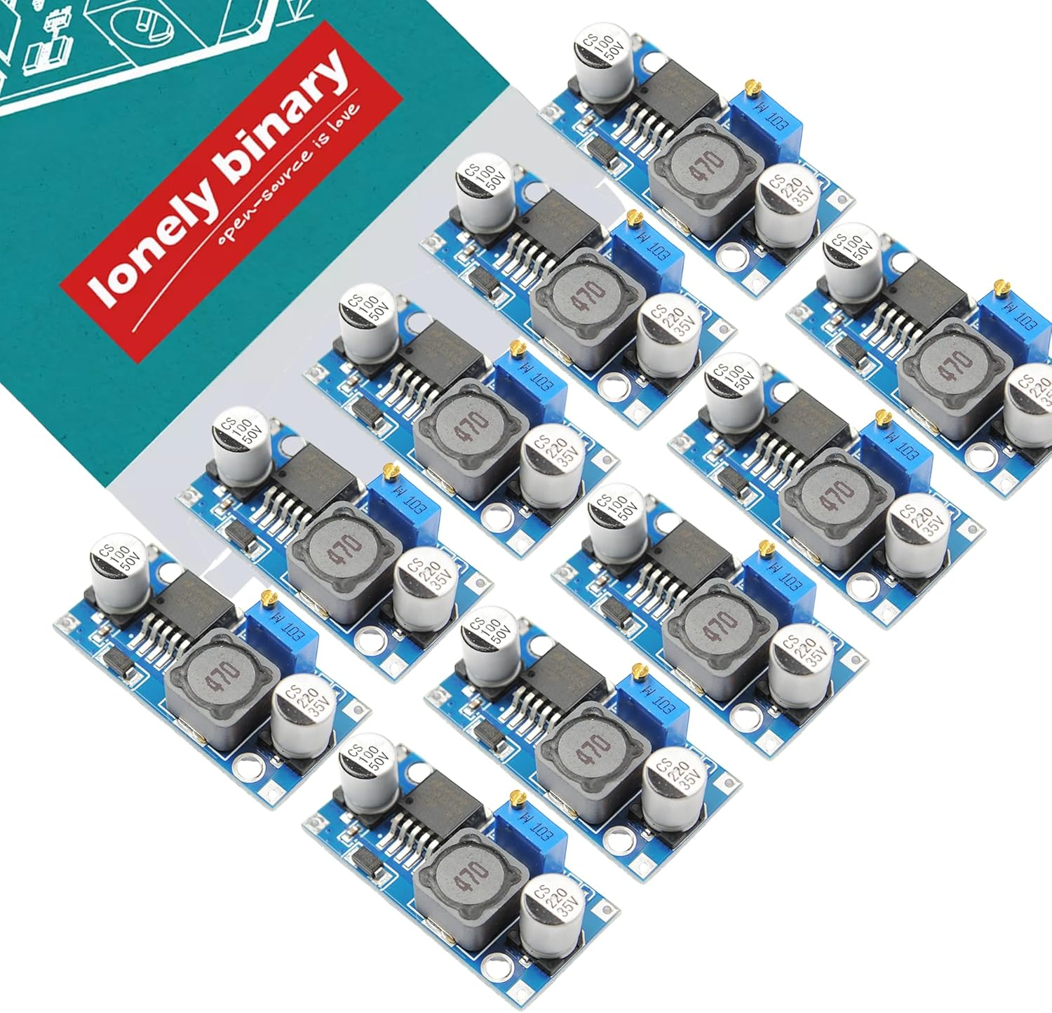 LM2596 DC-DC Buck Converter Module, Adjustable Step-Down Voltage Regulator 4.5V-40V to 3.3V-37V, High Efficiency Power Supply for Arduino, Raspberry Pi, and ESP32 Projects image number 4