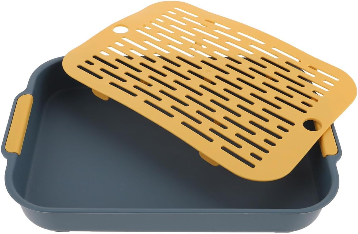 Rabbit Toilet Rabbit Litter Box Guinea Pig Training Corner Litter Box Small Animal Pet Toilet Potty Tray for Bunny Chinchilla, Potty image number 4