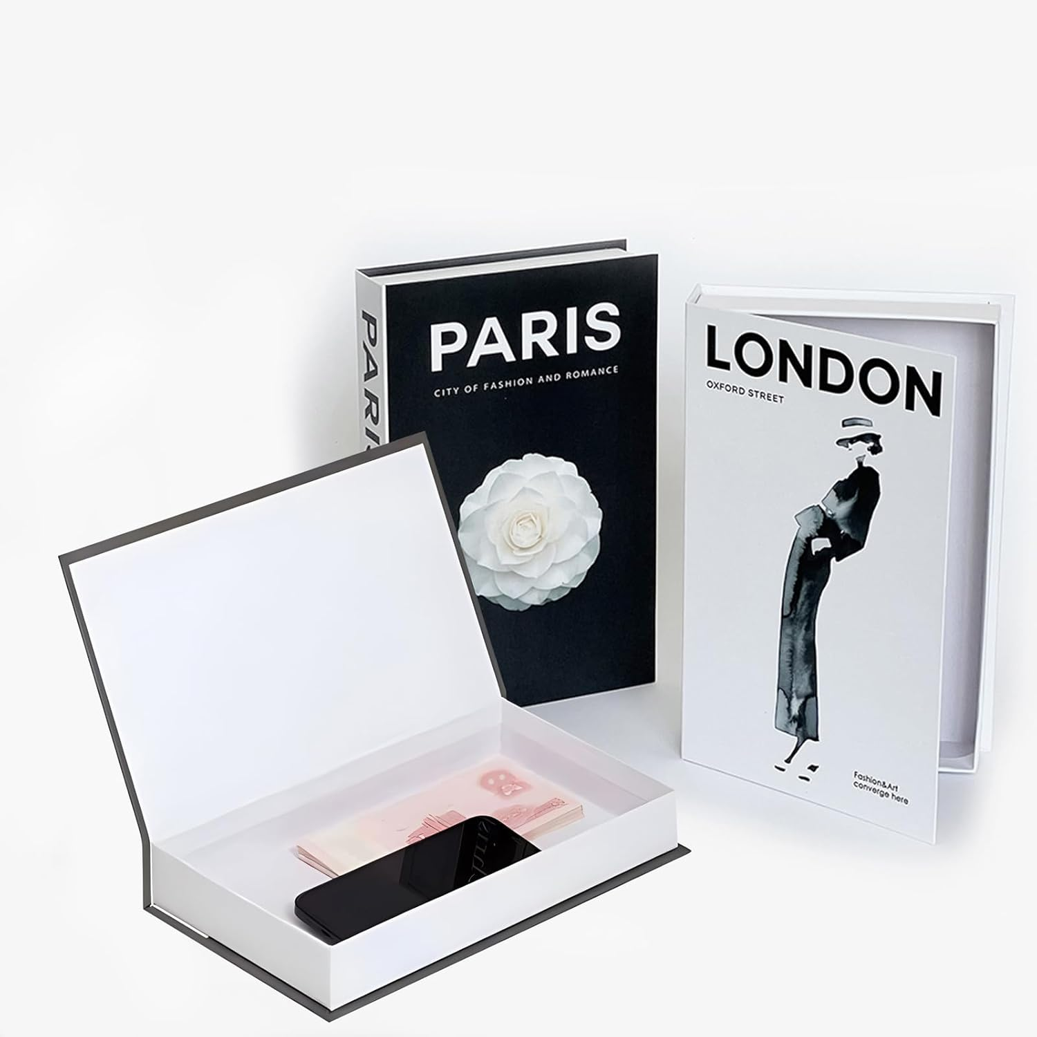 3 Pcs Decorative Books Hardcover Decor Book Box Fashion Decoration Book image number 5