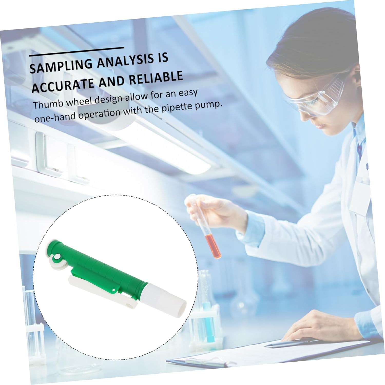 Mobestech Laboratory Pipette Pump Manual Scientific Liquid Transfer Tool High Acid Alkali Resistance Efficient Dispensing for Lab Use image number 7